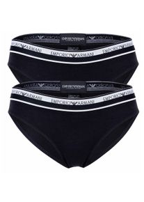 Slip Emporio Armani "Slip 2er Pack", Herren, Gr. S, schwarz, Obermaterial: 95% Baumwolle CO. 5% Elasthan EL., Unterhosen Slip