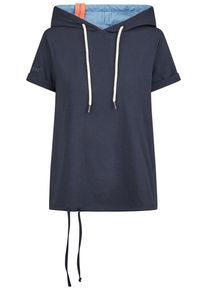 T-Shirt SALZHAUT "Shirt UTFLOG", Damen, Gr. XS, blau (navy), Obermaterial: 92% Baumwolle CO. 8% Elasthan EL., Shirts T-Shirt