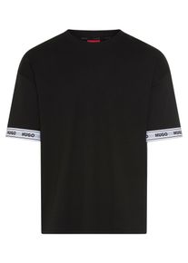 T-Shirt HUGO UNDERWEAR "TADE", Damen, Gr. XXL (56), schwarz 001, Jersey, Obermaterial: 95% Baumwolle, 5% Elasthan, relaxed fit normal, Rundhals, Shirts T-Shirt