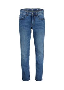 Relaxhose Lerros "Baxter Relaxed Fit Jeans &ndash; Bequemer Stretch 5‑Pocket Denim", Damen, Gr. 40, L&auml;nge 34, blau (space blau melange), 99% Baumwolle, 1% Elasthan, regular fit, Hosen Relaxhose, Bequeme Stretch-Jeans - pflegeleicht, ideal f&uuml;r Alltag & Freizeit