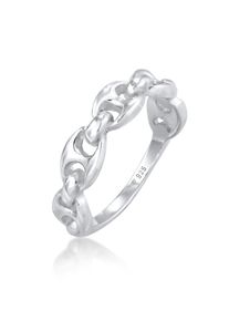 Silberring Elli "Ring Maritimes Schiffsanker Design Bandring 925 Silber" Gr. 52, silber, Fingerringe, Damen, 52, Silber 925 (Sterlingsilber), Silberring
