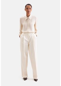 Stoffhose Seidensticker, Herren, Gr. 46, Normalgr&ouml;&szlig;en, sanftes wei&szlig;, 100% Baumwolle, unifarben, Hosen Stoffhose