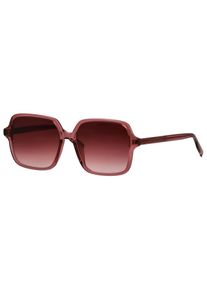 Sonnenbrille Tom Tailor "Modell 676007", Herren, rot transparent, leicht transparent, Sonnenbrillen Sonnenbrille, Form Feminin, Logoschriftzug auf B&uuml;gel, Kunststofffassung