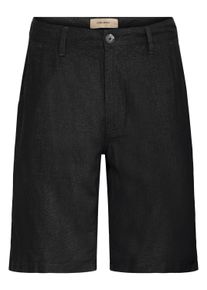 Shorts Blend "Shorts BHBILLY Shorts", Herren, Gr. XXL, N-Gr, schwarz, Obermaterial: 55% Leinen LI. 45% Viskose CV., Hosen Shorts