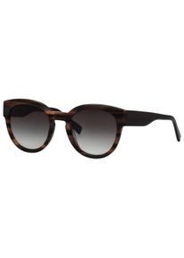 Sonnenbrille BRENDEL EYEWEAR "Modell 906202", Herren, braun gestreift, gemustert, leicht gl&auml;nzend, Sonnenbrillen Sonnenbrille, Form Panto, Logoschriftzug auf B&uuml;gel, Kunststofffassung