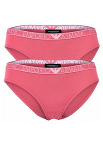 Slip Emporio Armani "Slip 2er Pack", Herren, Gr. S, pink (rosa), Obermaterial: 95% Baumwolle CO. 5% Elasthan EL., Unterhosen Slip