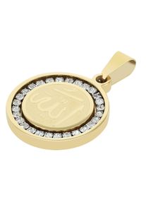 Adelia&acute;s Kettenanh&auml;nger ADELIA&acute;S "Unisex Anh&auml;nger aus Edelstahl mit Strass Steinchen", gold, Schmuckanh&auml;nger, Damen, Edelstahl, Kettenanh&auml;nger