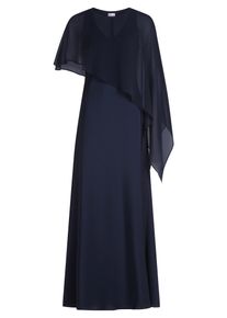Cocktailkleid Vera Mont "Cocktailkleid Slim Fit", Damen, Gr. 38, EURO, blau (night sky), 100% Polyester PES., Kleider Cocktailkleid