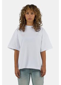 T-Shirt Pegador "Nivelles Heavy Oversized Tee", Damen, Gr. XL, wei&szlig;, Jersey, Obermaterial: 100% Baumwolle, bedruckt, oversize normal, Rundhals, Shirts T-Shirt, Baumwolle, oversize