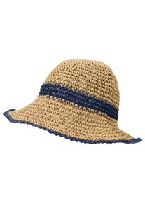 Strohhut Capelli New York, Herren, dk natural, navy, Stroh, H&uuml;te Strohhut, mit zweifarbiger Optik