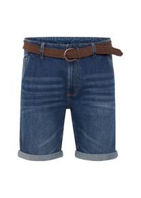 Jeansshorts INDICODE "Shorts IDQuincy", Herren, Gr. M, N-Gr, blau (medium indigo), Obermaterial: 98% Baumwolle CO. 2% Elasthan EL., unifarben, Basic, regular fit kurz, Jeans Jeansshorts