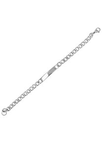 Adelia&acute;s Panzerarmband ADELIA&acute;S "Unisex Armband &iquest; Panzerarmband aus Edelstahl 21 cm" Gr. 21, silber, Armb&auml;nder, Damen, Edelstahl, Panzerarmband