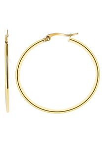 Adelia&acute;s Paar Creolen ADELIA&acute;S "Damen Ohrringe &iquest; Creole aus Edelstahl", gold, Ohrringe, Damen, Edelstahl, Paar Creolen