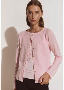 Strickjacke rosemunde "Laica cardigan mit Wolle und Kaschmir", Herren, Gr. L, pink, a, boo, Strick, Obermaterial: 70% Wolle, 30% Kaschmir, unifarben, regular fit h&uuml;ftlang, Rundhals, Raglan&auml;rmel Rippstrickb&uuml;ndchen, Strickjacken Strickjacke, mit Rundhalsausschnitt, Woll-Kaschmir-Mix