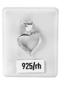 Adelia&acute;s Herzanh&auml;nger ADELIA&acute;S "Damen Anh&auml;nger &iquest; Herz Herzanh&auml;nger aus 925 Silber mit Zirkonia", silber, Schmuckanh&auml;nger, Damen, Herzanh&auml;nger