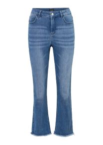 Regular-fit-Jeans GOLDNER "Kurzgr&ouml;&szlig;e Jeans in 3/4-L&auml;nge", Damen, Gr. 24, K-Gr, blau, Obermaterial: 83% Baumwolle CO. 15% Polyester PES. 2% Elasthan EL., Jeans Regular-fit-Jeans