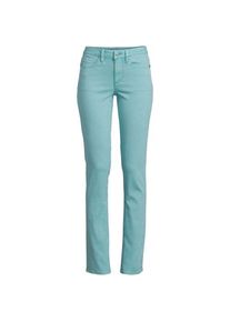 LANDS' END Straight Fit &Ouml;ko Jeans Mid Waist, Damen,  Blau, Baumwoll-Mischung/Polyester-Mischung, by Lands' End