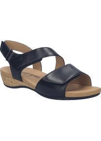Sandale Josef Seibel "Fleur 01, schwarz", Damen, Gr. 40, schwarz, Obermaterial: 100% Rindsleder Leather cow., Schuhe Sandale
