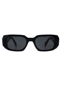 Prada Rectangle Womens Schwarz Dunkelgrau PR17WS