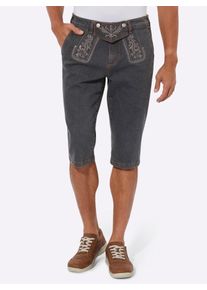 Trachtenjeans CLASSIC, Herren, Gr. 46, Normalgr&ouml;&szlig;en, schwarz denim, 98% Baumwolle, 2% Elasthan, unifarben, knielang, Jeans Trachtenjeans