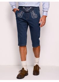 Trachtenjeans CLASSIC, Herren, Gr. 46, Normalgr&ouml;&szlig;en, dunkelblau, 98% Baumwolle, 2% Elasthan, unifarben, knielang, Jeans Trachtenjeans