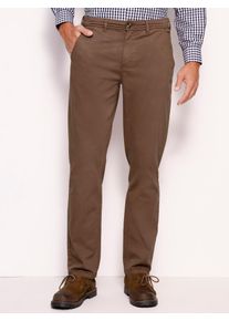 Anzughose CLASSIC, Herren, Gr. 62, Normalgr&ouml;&szlig;en, braun, 97% Baumwolle, 3% Elasthan, unifarben, Hosen Anzughose