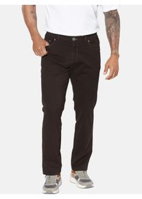 5-Pocket-Hose Jan Vanderstorm "Tiefbundhose SKANNI", Damen, Gr. 66, N-Gr, braun, Obermaterial: 97% Baumwolle CO. 3% Elasthan EL., Hosen 5-Pocket-Hose