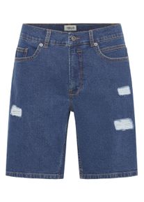 !Solid Jeansshorts SOLID "Shorts SDMITC", Damen, Gr. XXL, N-Gr, blau (middle blau denim), Obermaterial: 99% Baumwolle CO. 1% Elasthan EL., Jeans Jeansshorts