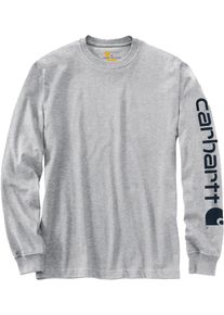 T-Shirt Carhartt "Long Sleeve", Damen, Gr. XL, grau, Obermaterial: 90% Baumwolle CO. 10% Polyester PES., Shirts T-Shirt