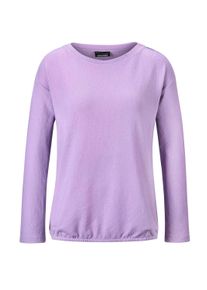 Kurzarmshirt GOLDNER "Kurzgr&ouml;&szlig;e Shirt", Damen, Gr. 25, lila (flieder), Obermaterial: 62% Polyester PES. 33% Viskose CV. 5% Elasthan EL., figurumspielend, U-Boot-Ausschnitt, normales B&uuml;ndchen, Shirts Kurzarmshirt, Mit Gummibund am Saum