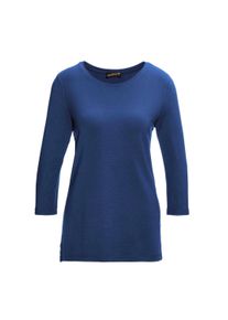 3/4-Arm-Shirt GOLDNER "Kurzgr&ouml;&szlig;e Kombifreundliches Shirt mit &frac34; Arm", Damen, Gr. 22, blau (marine), Obermaterial: 95% Modal CMD. 5% Elasthan EL., U-Boot-Ausschnitt, Sonstiges, Shirts 3/4-Arm-Shirt, Ohne