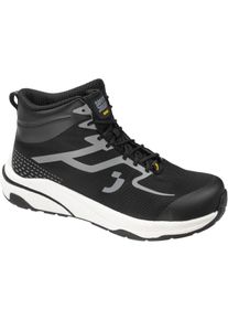 Sicherheitsschuh SAFETY JOGGER WORKS "FREEDOM Mid" Gr. 48, schwarz (schwarz, wei&szlig;), 48, Obermaterial: 100% Nylon NY., Schuhe, Sicherheitsschuh
