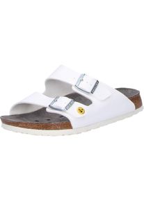 Sandale Birkenstock "Arizona ESD", Damen, Gr. 43, wei&szlig;, Obermaterial: 100% sonstige Fasern AF., Schuhe Sandale