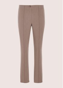 Madeleine Mode Stoffhose MADELEINE "Culotte Stoffhose mit Biesen", Herren, Gr. 22, N + K Gr, cappuccino, Obermaterial: 73% Polyester PES. 23% Viskose CV. 4% Elasthan EL., Modern, schmal, Hosen Stoffhose, Markante Biese