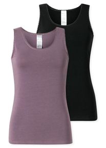 Unterhemd Schiesser "Modern Multipacks", Herren, Gr. 42, N-Gr, 909, sortiert 3, Single Jersey, Obermaterial: 95% Baumwolle, 5% Elasthan, k&ouml;rpernah, Rundhals, Unterhemden Unterhemd, mit schmalem Spitzenband, Single Jersey, bequem