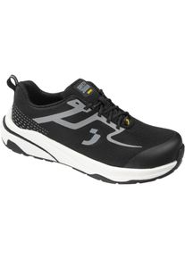 Sicherheitsschuh SAFETY JOGGER WORKS "FREEDOM Low" Gr. 48, schwarz (schwarz, wei&szlig;), 48, Obermaterial: 100% Nylon NY., Schuhe, Sicherheitsschuh