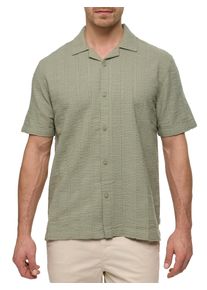 Kurzarmhemd INDICODE "INWaves", Herren, Gr. XXL, N-Gr, aloe, Web, Obermaterial: 100% Baumwolle, unifarben, regular fit, Hemden Kurzarmhemd