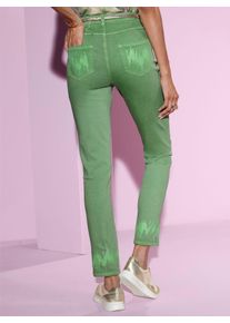 CR&Eacute;ATION L 5-Pocket-Jeans CREATION L, Damen, Gr. 50, Normalgr&ouml;&szlig;en, apfel, 56% Baumwolle, 19% Polyester, 14% Lyocell, 10% Viskose, 1% Elasthan, unifarben, lang, Jeans 5-Pocket-Jeans