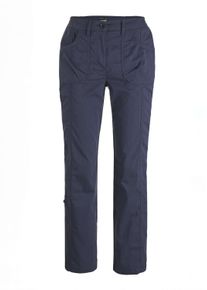 Stoffhose GOLDNER "Outdoorhose mit Teildehnbund", Herren, Gr. 46, N-Gr, blau (marine), Obermaterial: 71% Baumwolle CO. 25% Polyester PES. 4% Elasthan EL., normal, Hosen Stoffhose, Ohne