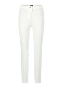 Stoffhose GOLDNER "Bengalinhose mit L&auml;ngsn&auml;hten", Herren, Gr. 54, N-Gr, wei&szlig;, Obermaterial: 67% Baumwolle CO. 28% Polyamid PA. 5% Elasthan EL., schmal, Hosen Stoffhose, Sattel im Vorderteil