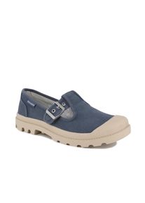 Sneaker Palladium "PAMPA M-JANE WASHED", Damen, Gr. 39, vintage indigo, Textil, Schuhe Sneaker, aus Textil, mit Gummilaufsohle, mit Riemenverschluss