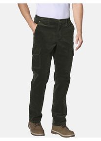 Cordhose Jan Vanderstorm "Cargohose SAKSMUT", Damen, Gr. 68, N-Gr, gr&uuml;n (oliv), Obermaterial: 97% Baumwolle CO. 3% Elasthan EL., Hosen Cordhose