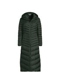 LANDS' END Ultraleichter Maxi-Daunenmantel mit Kapuze WANDERWEIGHT, Damen,  Gr&uuml;n, Nylon/Daunen, by Lands' End