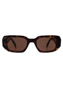 Prada Rectangle Damen Schildpatt Braun PR17WS