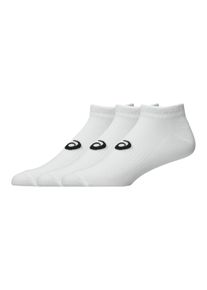 Laufsocken asics "3 PACK ANKLE SOCK", Damen, Gr. M (39/42), brilliant wei&szlig;, Obermaterial: 70% Baumwolle, 16% Nylon, 11% Polyester, 3% sonstige Fasern, Socken Laufsocken, f&uuml;r sportliches Laufgef&uuml;hl, mit Mesh-Knit-Gewebe, mit D&auml;mpfung