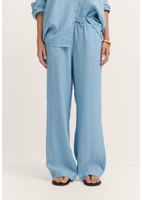 Bugatti Damen Leinenhose Modern Fit mit entspannter Bundl&ouml;sung
