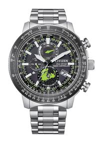 Citizen Promaster Geo Trekker Herren Silberne Uhr BY3006-53E