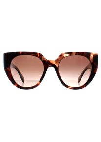 Prada PR14WS 01R0A6 Sonnenbrille mit karamellfarbenem Schildpatt und puderbraunem Farbverlauf