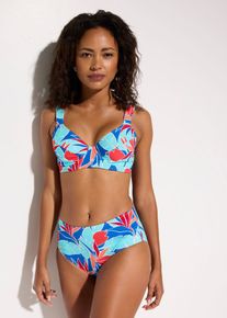 bonprix Minimizer-Bikini (2-tlg.Set) mit breiten Tr&auml;gern, blau, Gr.40F (80), Modischer Minimizer-Bikini im Set