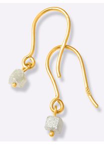 Paar Ohrhaken Lady, gold (gelbgold 375), Ohrringe, Damen, Diamanten, Paar Ohrhaken